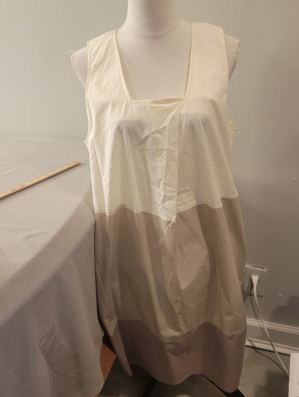 Preserico Midi Sleeveless Dress Size 12 Cotton Blend